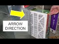 Proper Way to Replace a Home Furnace Filter - Arrow Direction