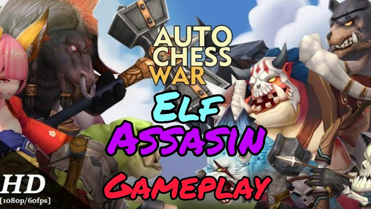 Auto Chess War Gameplay | Elf and Assasin Build | Endless Battle