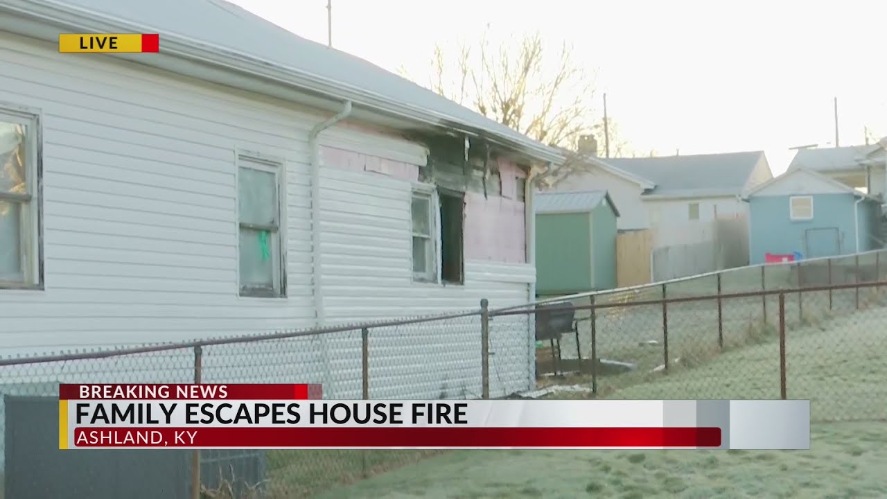 Family escapes house fire in Ashland - YouTube