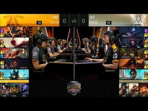 FNC vs VIT Game 1 Highlights - FNATIC vs VITALITY EU LCS Week 6 Summer 2016