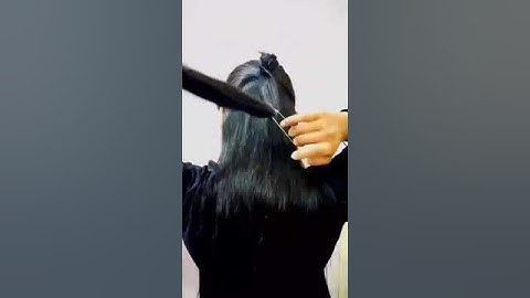 try this cute bow braid hairstyle hack#hacks #hairtutorial #hairstyle  #hack #shorts #viral #bow
