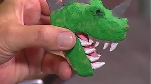 Creations in Clay Dinosaur Head - Clay tutorial for beginners