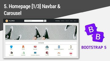 Membuat Website Toko Online Menggunakan Bootstrap 5 #5. Homepage [1/3] Navbar & Carousel