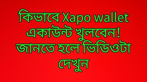 how to open xapo wallet account