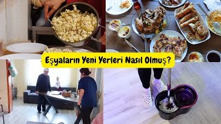 Eşyaların Yeni Yeri🏡Temizlik İçin Aldığım Şey✨Yengemlerle Çay Masamız🍽️Kuskuslu Tarator🌸Çıtır Tavuk🌸