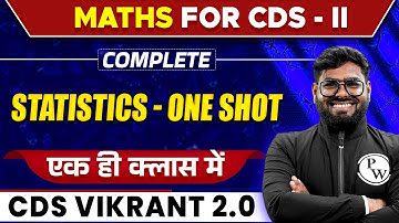 CDS 2024 Maths | Statistics - One Shot | VIKRANT 2.0 2024 | CDS Free Preparation