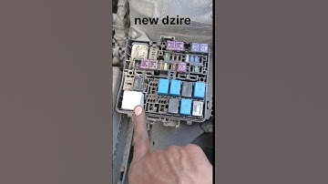 #marutisuzuki new dzire main relay fuse box location fuse number starting problem