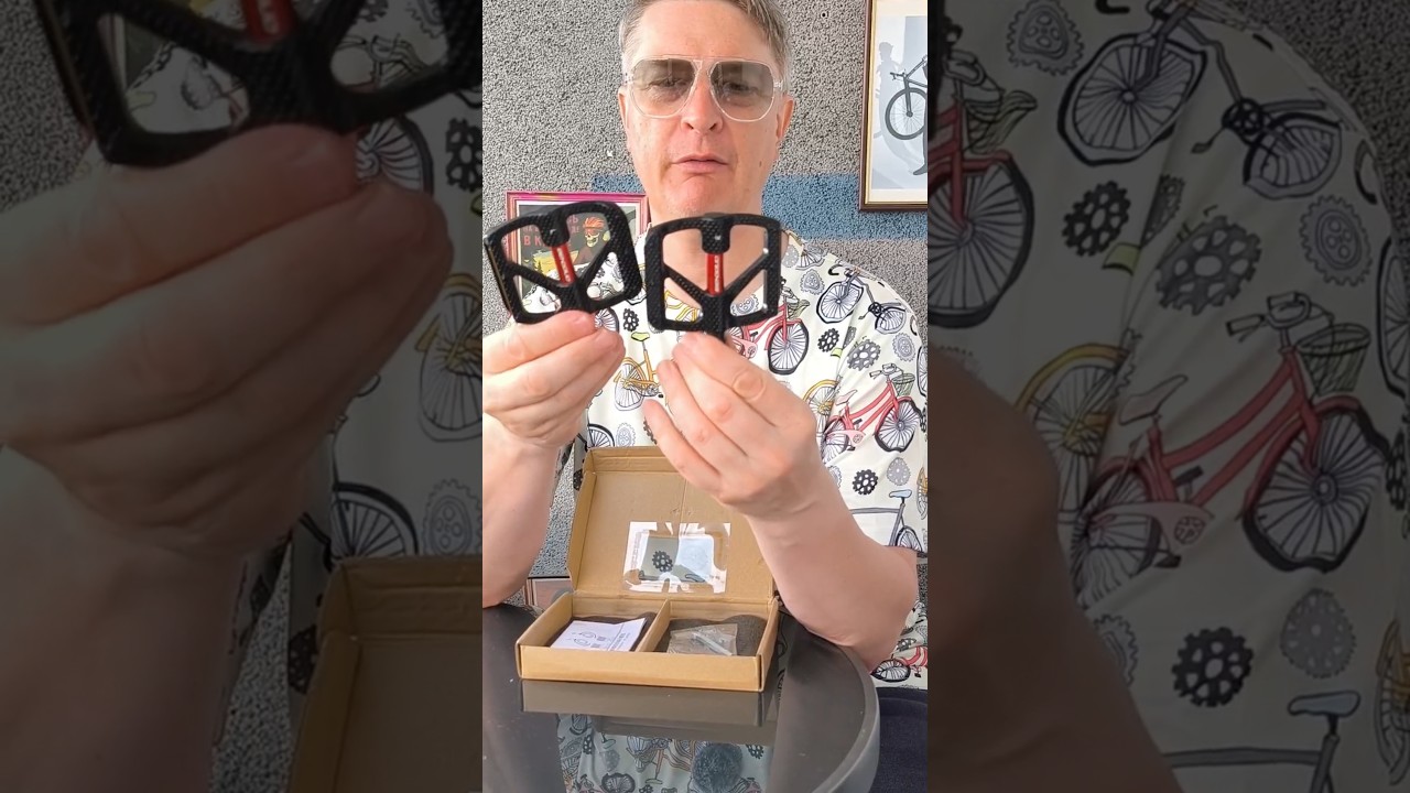 Шикарные педали для моего шоссейного велосипеда? #распаковка #педали #велосипедныепедали #велосипед