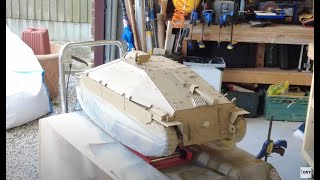 1/6 scale Armortek Hetzer Jagdpanzer 38 (Vid 24) I start the entire painting process at last.