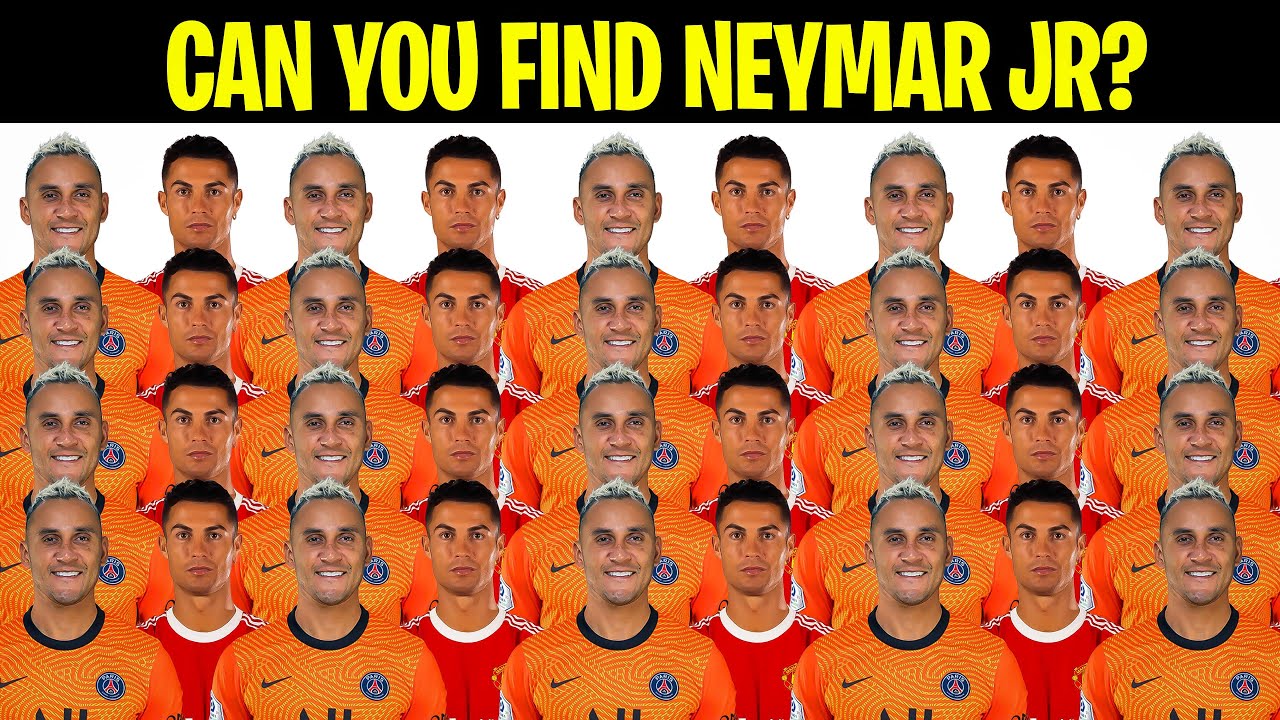 THIS QUIZ WILL IMPROVE YOUR IQ LEVEL : CAN YOU FIND NEYMAR JR ...