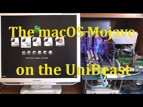 Test installation of macOS Mojave by the "UniBeast"