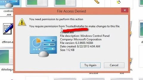 Rename file that needs permission from TrustedInstaller (Windows 8.1)