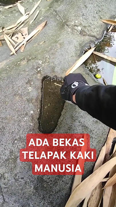 Ada  bekas telapak kaki manusia di Batu Mahpar Tasikmalaya #follow #videoviral #situssejarah