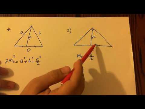 Video: Üçbucağın Medianı üçün Düsturu Necə çıxarmaq Olar