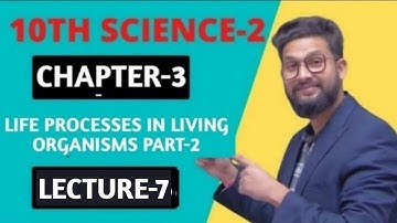 10th Science 2 | Chapter 3 | Life Processes in Living Organisms Part-2 | Lecture 7 | JR Tutorials |