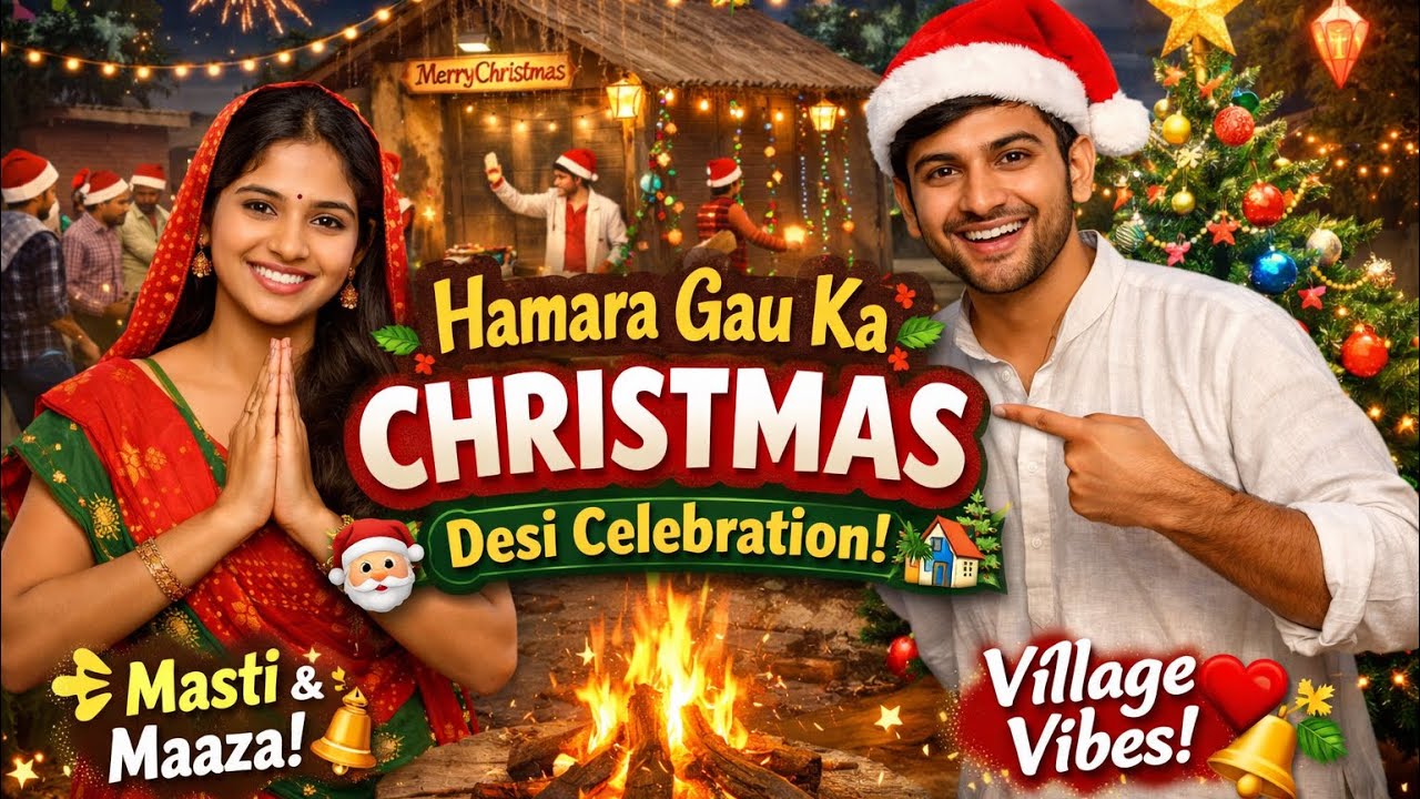 Christmas In Our Village 🎄 | Hamara Gau Ka Christmas Celebration