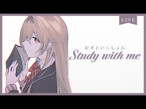 【 Study with me 】夜の自習室🌜 いっしょに勉強&作業【 にじさんじ / 家長むぎ 】