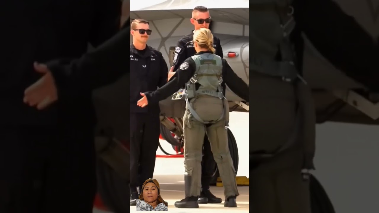 Beautiful pilot fighter 