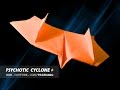 BOOMERANG PAPER AIRPLANE - How to make a Paper airplane for Kids | Psychotic Cyclone +