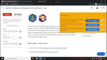 Qwiklabs - App Dev: Setting up a Development Environment - Java