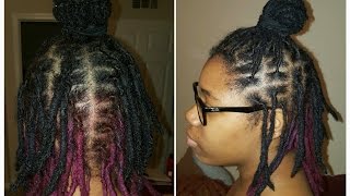 Dying My Locs: Purple & Violet | DIY