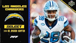 Los Angeles Chargers Select RB Omarion Hampton | 2025 NFL Draft | PFF