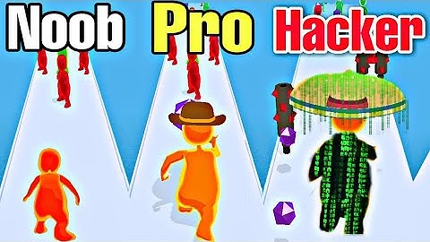 Noob Vs Pro Vs Hacker in Orange Crash