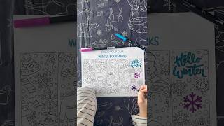 Winter Coloring Bookmarks #freeprintables #coloringpage #bookmarkcraft