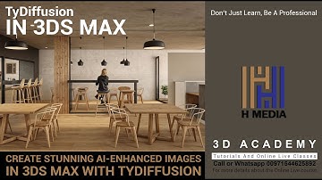 Create Stunning Ai-enhanced Images In 3ds Max With TyDiffusion! (Malayalam)