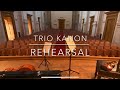 Trio Kanon - rehearsal - リハーサル特別公開 - 2021/06/26 - Brescia - Dvořák Piano Trio No. 3 Op.65 III.