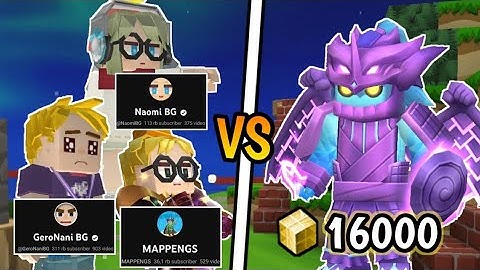 3 BGtuber Vs Toxic Gcube Abuser In Bedwars 😡!! [Blockman Go]