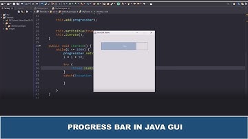 Java GUI Tutorial #52 - Creating A Progress Bar In Java GUI Using JProgressBar Class