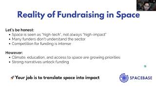 GSEN Webinar: Fundraising for Not for Profits in Space Industry
