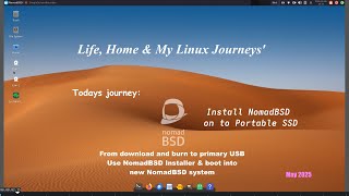 NomadBSD 141R 20240711 installed on SSD via USB