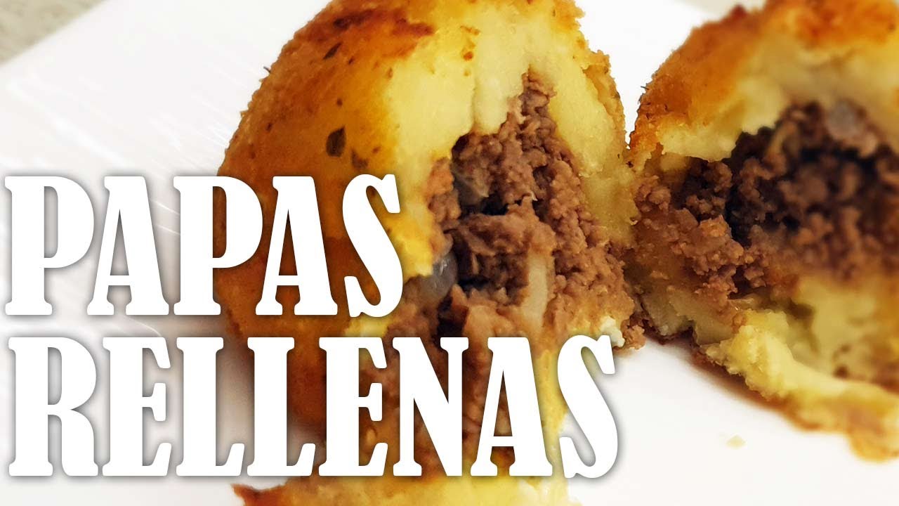 ? PAPAS RELLENAS ▻ Cómo Hacerlas con Carne Molida RECETA FÁCIL - YouTube
