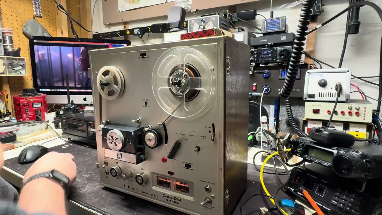 AKAI X-150D saved from the salvage yard pre-restoration test