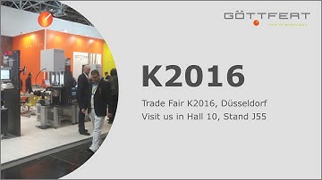 Visit us on K2016 | GÖTTFERT