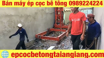 Ép cọc bê tông tại Đồng Tháp, máy ép NEO, ép tải sắt