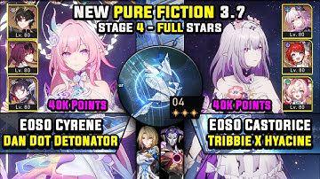 E0 Cyrene DoT Team W/ Hysilens & E0 Castorice Carry (3 Stars) Pure Fiction 4 Honkai Star Rail 3.7