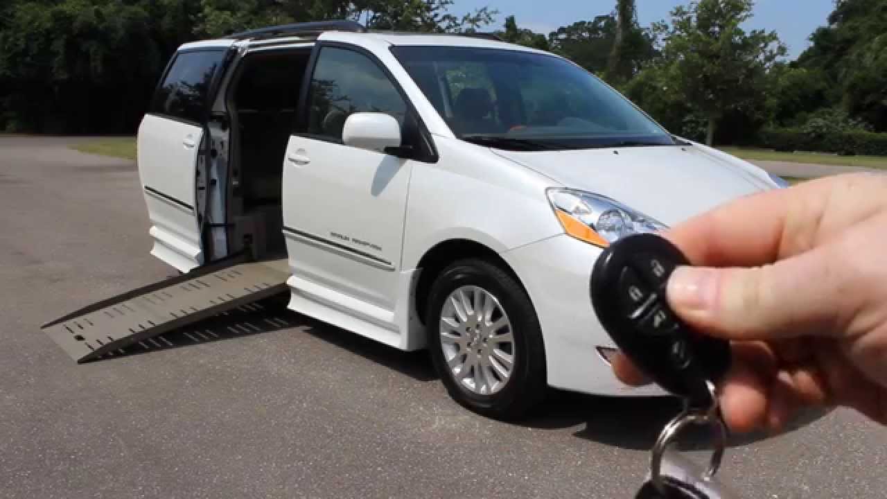 Wheelchair van handicap van ramp van Braun Mobility 2008 TOYOTA Sienna