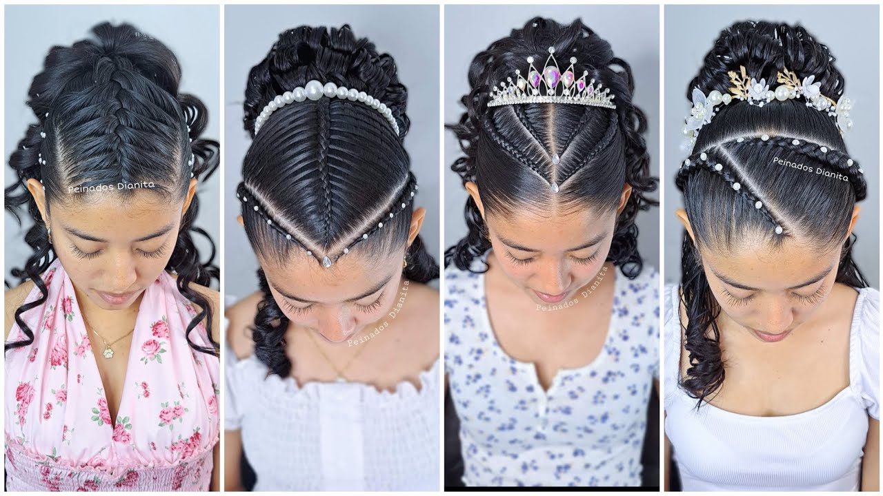 Peinados para graduación 🎓😍 o Primera comunión ✨😍 | Ideas faciles para niñas 👩🏻‍🎓😍