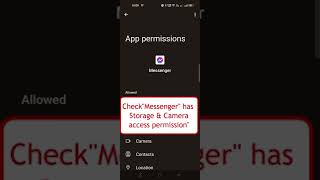 How To Fix Fb Messenger - Cant Access Photos. Fb Messenger.