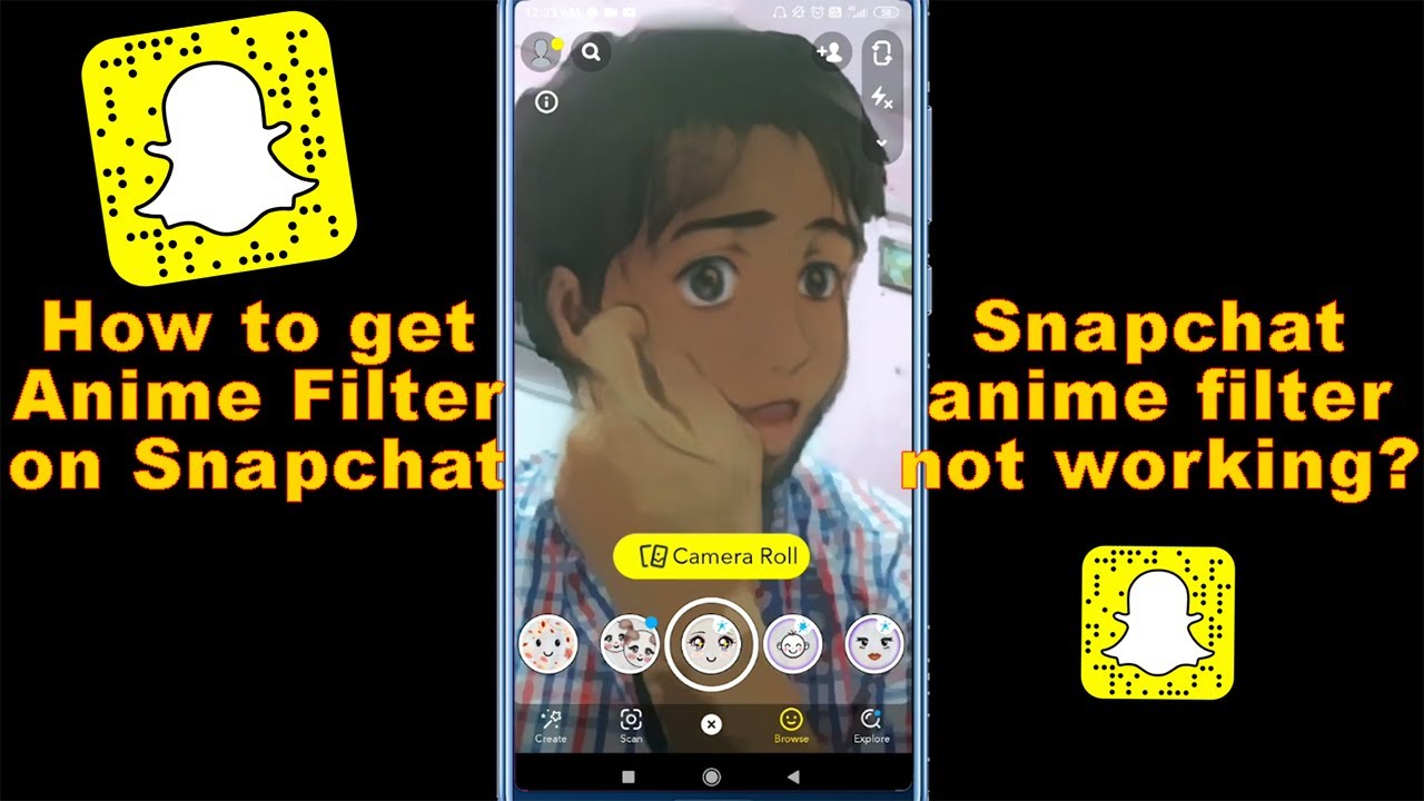 How to get Anime Filter on Snapchat Snapchat anime filter not working