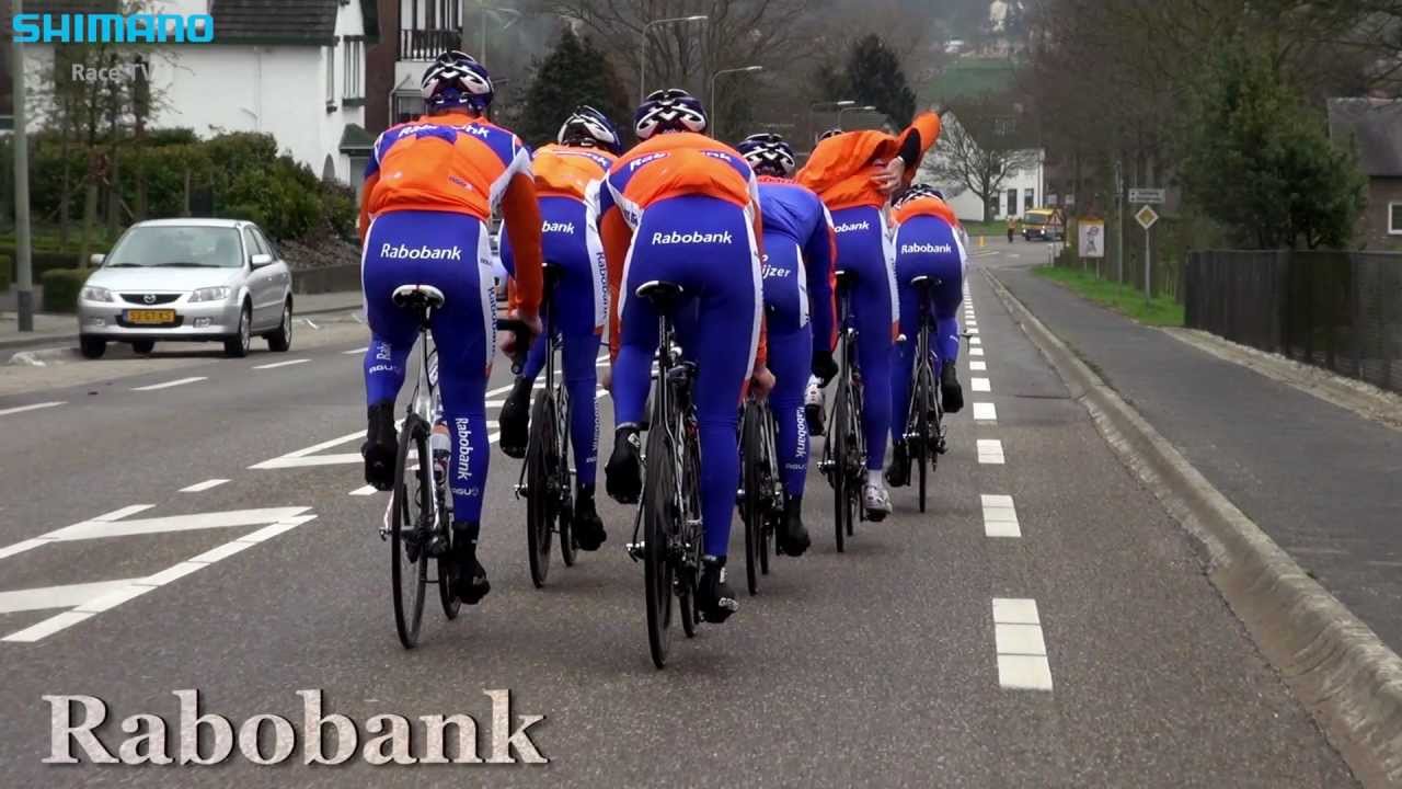 Rabobank training for Team Time Trial World Championships