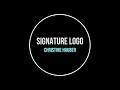 Create a Logo using your Signature