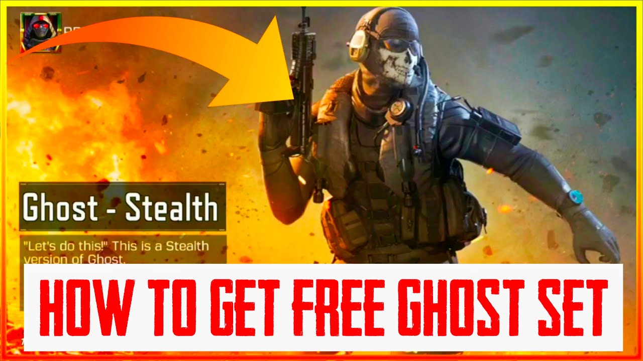 How to get free ghost skin in cod mobile  Cod mobile free ghost stealth  skin! 