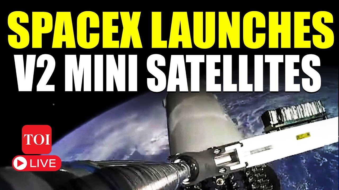 SpaceX Launch LIVE: Falcon 9 Rocket Launches 21 Starlink V2 Mini ...