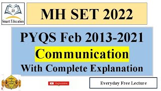 MH SET  2022 | Paper-1 | Communication | Most Important  PYQs 2013-2021 | For Upcoming Exam 2022 screenshot 4