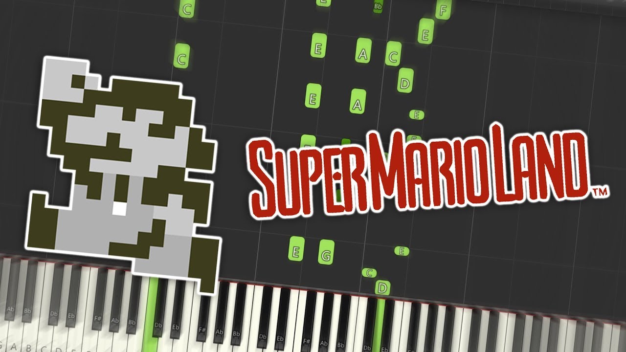 Subir Figura Cúal Super Mario Land - Birabuto Kingdom Theme Piano Tutorial Synthesia - YouTube