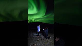 Surprise proposal under the aurora on one of Maia’s aurora tours this season. #auroraborealis